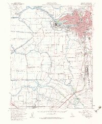 1952 Map of Stockton, 1984 Print