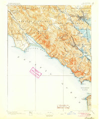 1897 Map of Tamalpais, 1905 Print