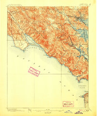 1897 Map of Tamalpais, 1907 Print