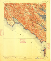 1897 Map of Tamalpais, 1910 Print