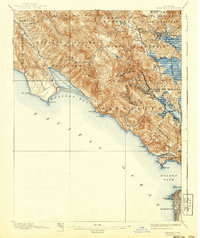 1897 Map of Tamalpais, 1940 Print