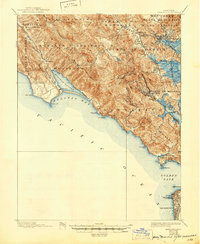 Download a high-resolution, GPS-compatible USGS topo map for Tamalpais, CA (1945 edition)
