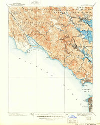 Download a high-resolution, GPS-compatible USGS topo map for Tamalpais, CA (1950 edition)