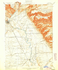 preview thumbnail of historical topo map of Tehama, CA in 1905