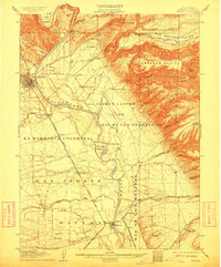 1905 Map of Tehama, CA, 1911 Print