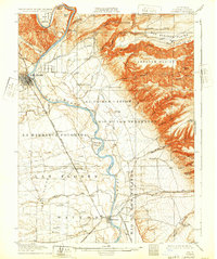1905 Map of Tehama, CA, 1932 Print