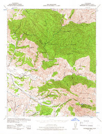 Download a high-resolution, GPS-compatible USGS topo map for Tepusquet Peak, CA (1966 edition)