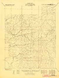 preview thumbnail of historical topo map of Tulare County, CA in 1945