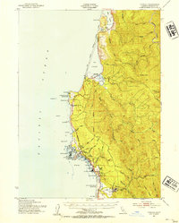 Download a high-resolution, GPS-compatible USGS topo map for Trinidad, CA (1954 edition)