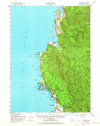 Download a high-resolution, GPS-compatible USGS topo map for Trinidad, CA (1964 edition)