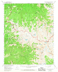 Download a high-resolution, GPS-compatible USGS topo map for Triple Divide Peak, CA (1968 edition)