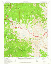 Download a high-resolution, GPS-compatible USGS topo map for Triple Divide Peak, CA (1962 edition)