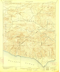 1921 Map of Triunfo Pass