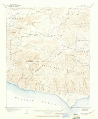 1900 Map of Triunfo Pass, 1960 Print