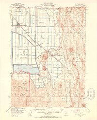 1951 Map of Tulelake, 1953 Print
