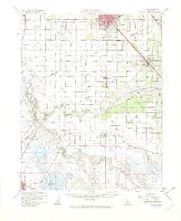 preview thumbnail of historical topo map of Turlock, CA in 1962