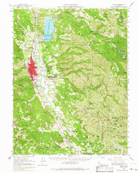 Download a high-resolution, GPS-compatible USGS topo map for Ukiah, CA (1966 edition)