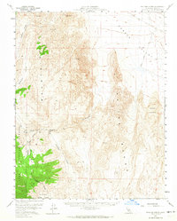 Download a high-resolution, GPS-compatible USGS topo map for Waucoba Spring, CA (1965 edition)