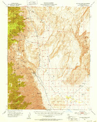 Download a high-resolution, GPS-compatible USGS topo map for Waucoba Wash, CA (1953 edition)