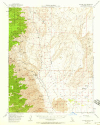 Download a high-resolution, GPS-compatible USGS topo map for Waucoba Wash, CA (1958 edition)