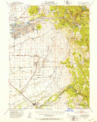Download a high-resolution, GPS-compatible USGS topo map for Wheatland, CA (1953 edition)