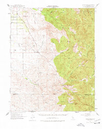 preview thumbnail of historical topo map of Tulare County, CA in 1952