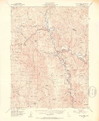 1952 Map of Willow Creek, 1954 Print