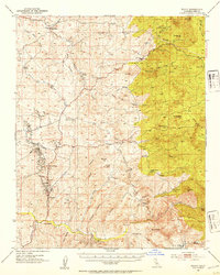 Download a high-resolution, GPS-compatible USGS topo map for Woody, CA (1953 edition)