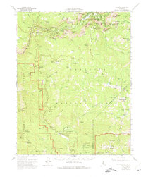 preview thumbnail of historical topo map of Mariposa County, CA in 1956