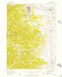 Download a high-resolution, GPS-compatible USGS topo map for Yreka, CA (1957 edition)