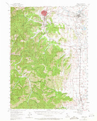 Download a high-resolution, GPS-compatible USGS topo map for Yreka, CA (1971 edition)