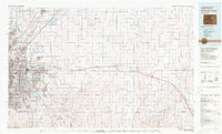 preview thumbnail of historical topo map of Adams County, CO in 1981