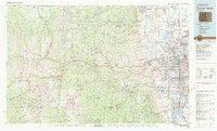 Download a high-resolution, GPS-compatible USGS topo map for Denver West, CO (1983 edition)
