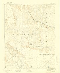 1893 Map of Arroyo, 1940 Print