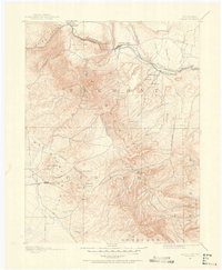 1889 Map of Canon City, 1955 Print