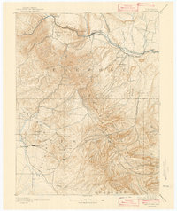 1892 Map of Canon City, 1943 Print
