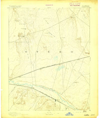 1893 Map of Crowley County, CO