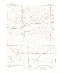 1894 Map of Wallace County, KS, 1949 Print