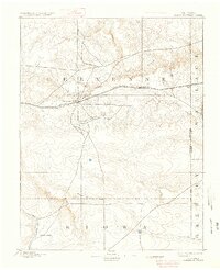 1894 Map of Cheyenne Wells, CO, 1936 Print