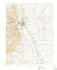 1909 Map of Colorado Springs, 1942 Print