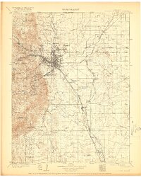 1909 Map of Colorado Springs, 1921 Print