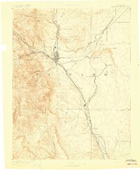 1893 Map of Colorado Springs, 1898 Print