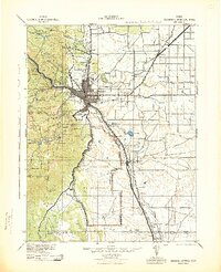 1942 Map of Colorado Springs