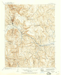 1914 Map of Creede, 1959 Print
