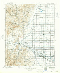 1917 Map of Del Norte, 1949 Print