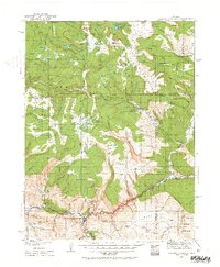 1927 Map of Glenwood Springs, 1962 Print