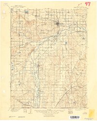 1902 Map of Greeley, 1949 Print