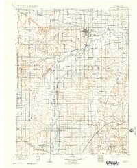 1902 Map of Greeley, 1933 Print