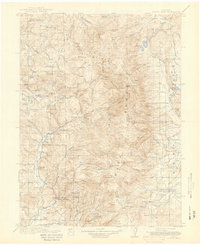 1913 Map of Hahns Peak, 1941 Print