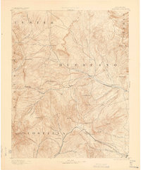 1892 Map of Huerfano Park, 1900 Print